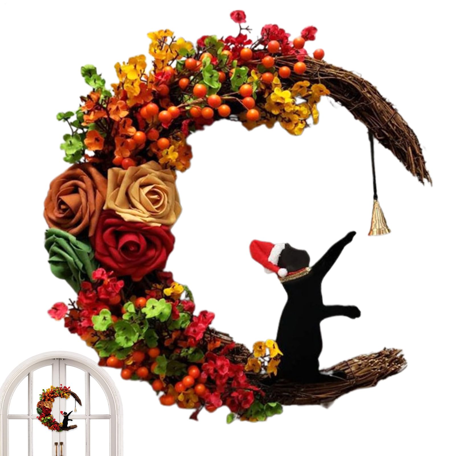 Couronne de Chat pour décoration de Noël et salon chaleureux