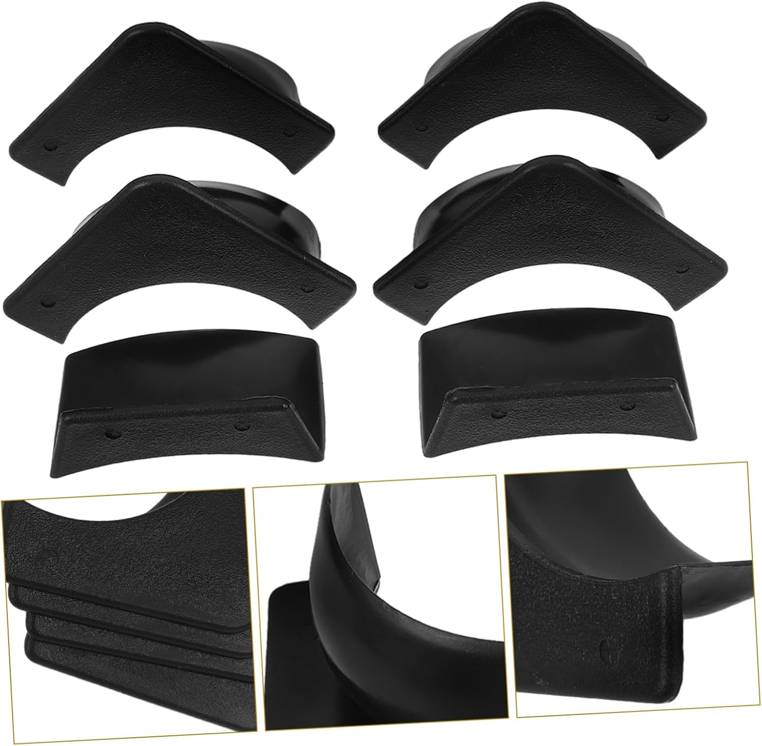 Kisangel 6pcs Pool Table Pockets Replacement Accessories for Boy Girl Billiard Side Pockets Midtail Design for Easy Storage and Retrieval