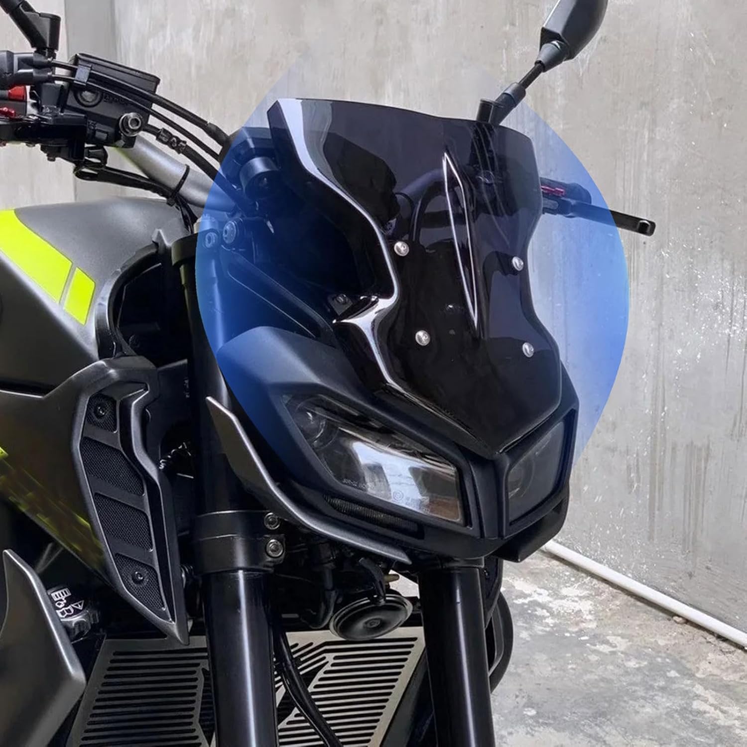 Motorcycle Parts Windscreen fit for YA-MA-HA MT-09 FZ-09 MT09 FZ09 MT 09 FZ 09 Accessoires 2017 2018 2019 2020 Front Fairing Windshield Wind Deflector Air Flow Cover (Smoke)
