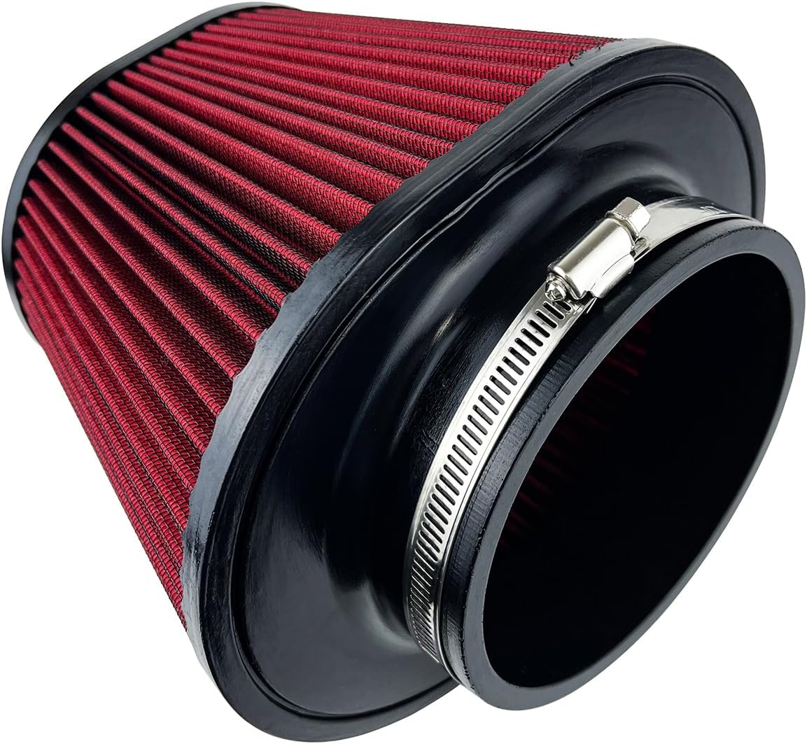 Cold Air Intake Filter 24-91064 Air Intake Filter 5 IN F x (9x7-1/2) IN B x (6-3/4x5-1/2) IN T x 7 IN H Intake Filter