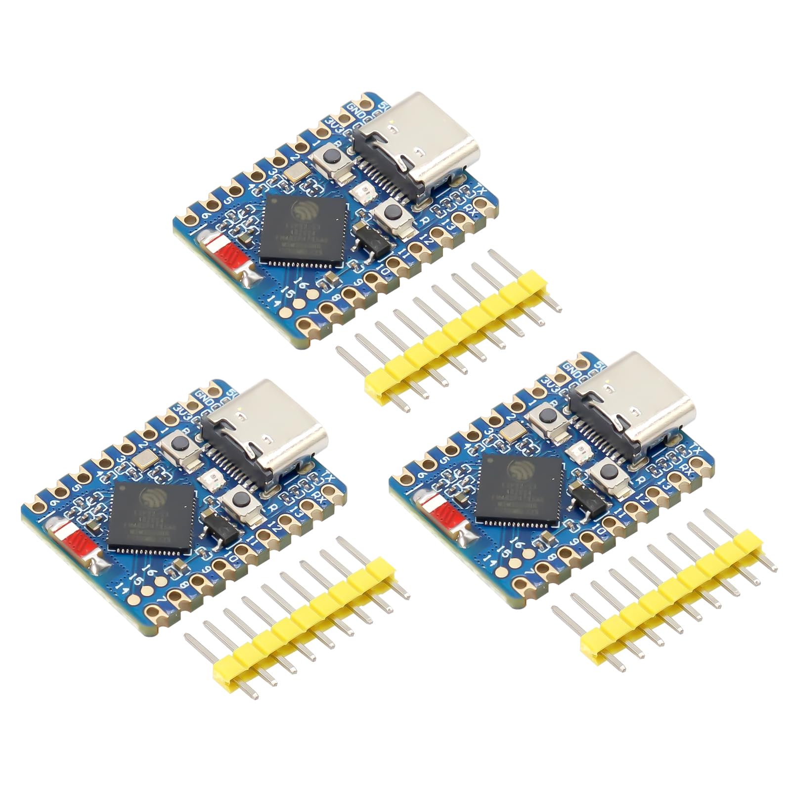 Carte Développement ESP32-C6-Zero - WiFi 6, Bluetooth 5, Double Processeur RISC-V 160MHz, Barrettes GPIO