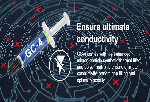 Gelid Solutions GC-4-1g Thermal Compound for Heat Sinks | Maximum Thermal Conductivity | Easy to use | Non-Corrosive