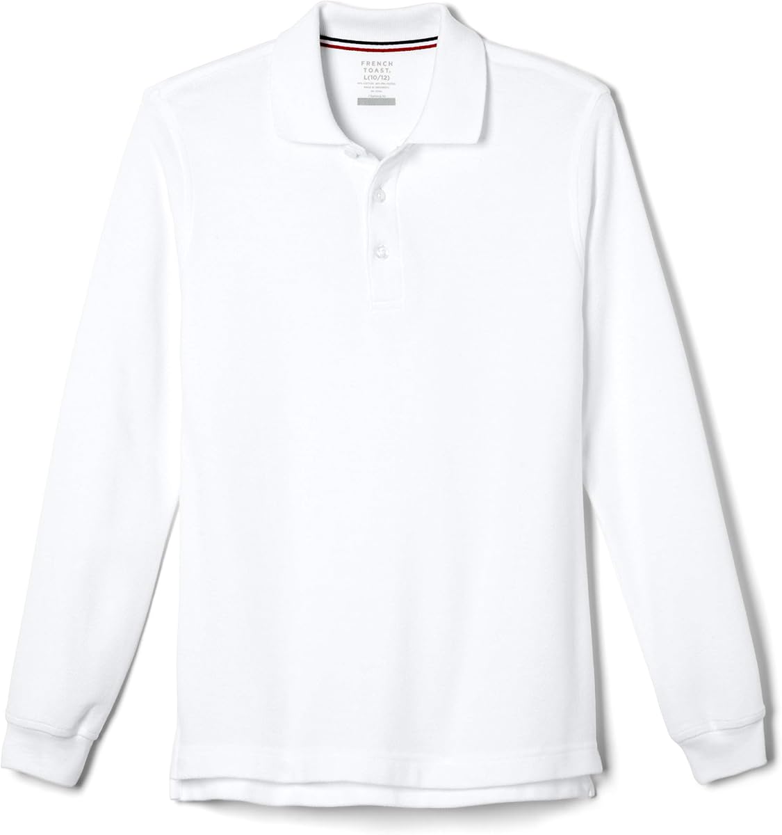 Uniforme de polo de piqué de niño French Toast con manga larga para niño y niña