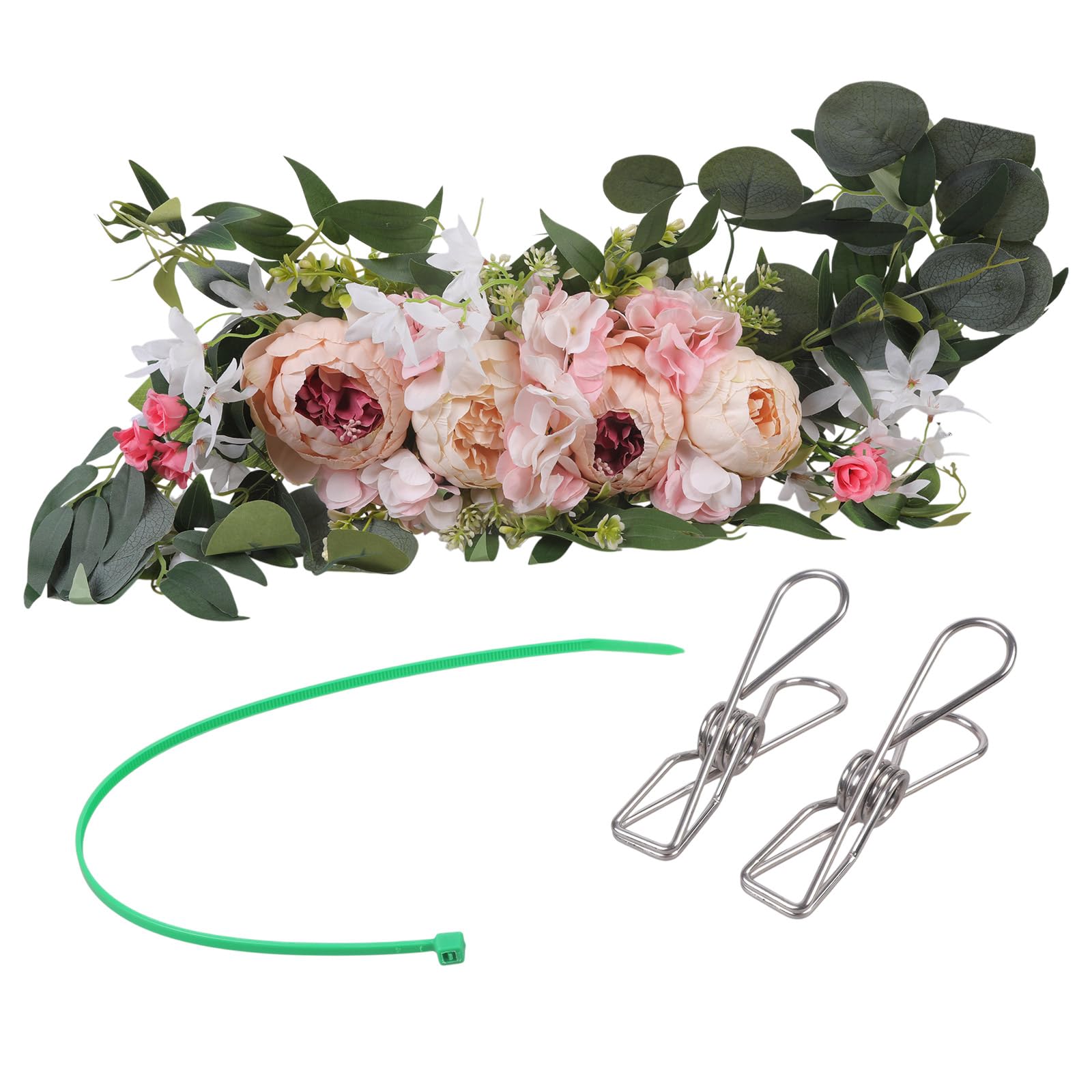 NEXAVKPR Artificial Flower Swag for Wedding Reception Backdrops Party Table Decoration Wedding Welcome Sign Flower Arrangement Party Decoration