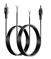 Vista 1 de Cable de altavoz RCA a cable desnudo, paquete de 2 cables de altavoz desnudos a conectores RCA, adaptador de cable de reparación para altavoces