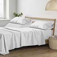 Vista 50 de THREAD SPREAD 100% Sábanas de algodón tamaño Queen - Juego de 4 piezas, 400 hilos, solo sábanas Queen de algodón, suaves, transpirables