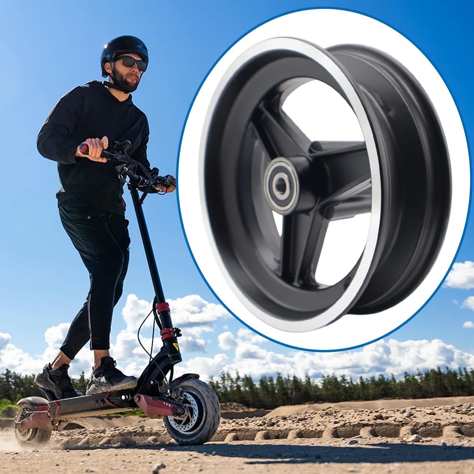 Pneu pour trottinette électrique - Design tout-terrain sans chambre à air