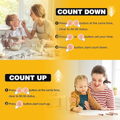 Miniatura 7 de Temporizadores de aula para profesores y niños, temporizador digital magnético grande, suministros para profesores, paquete de 12, azul y verde