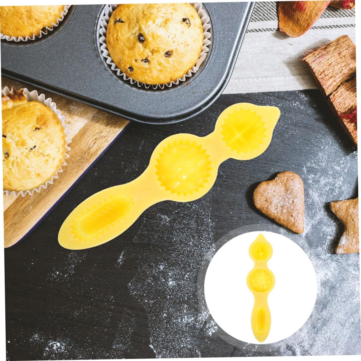2pcs Reusable Cookie Press Biscuit Molds for Baking Versatile Nonstick Kitchen Tool for Biscuits Rice Balls Easy Demold Design