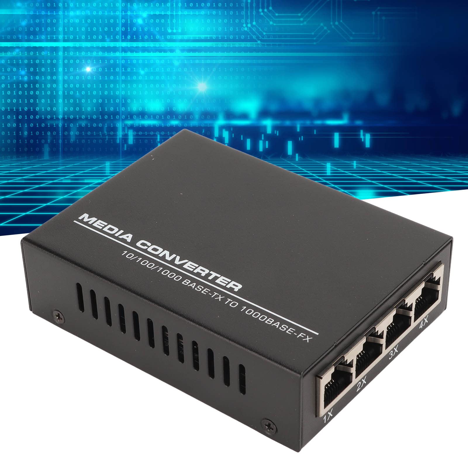 Convertisseur de Média Gigabit Ethernet, Adaptateur Ethernet SFP Fibre vers RJ45, 1000Base vers 10/100/1000Base T, Module SFP émetteur-récepteur Fibre, jusqu'à 120 Km