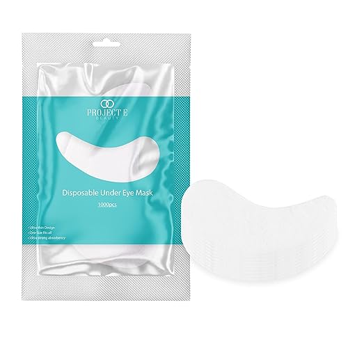 Miniatura 1 de Project E Beauty - 1000 mascarillas desechables de papel no tejido para el cuidado de los ojos de algodón, para el cuidado de la piel y el salón de