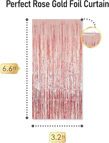 Miniatura 6 de 15 suministros de fiesta de oro rosa decoraciones de cumpleaños 15 para niñas con pancarta de globos de feliz cumpleaños y globos de dígitos,