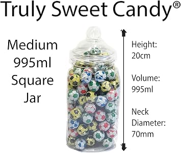 JUMBO 12 Assorted Jars 2 Scoops, 2 Tongs, 100 Bags - Vintage Victorian Pick & Mix Sweet Shop Candy Buffet Kit Party Pack (AQUA)