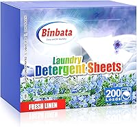 Vista 29 de Laundry Detergent Sheets, 200 Count, Fragrance Free, Unscented, Eco-Friendly, Hypoallergenic, Biodegradable, Plastic Free, Liquidless, Suitable for