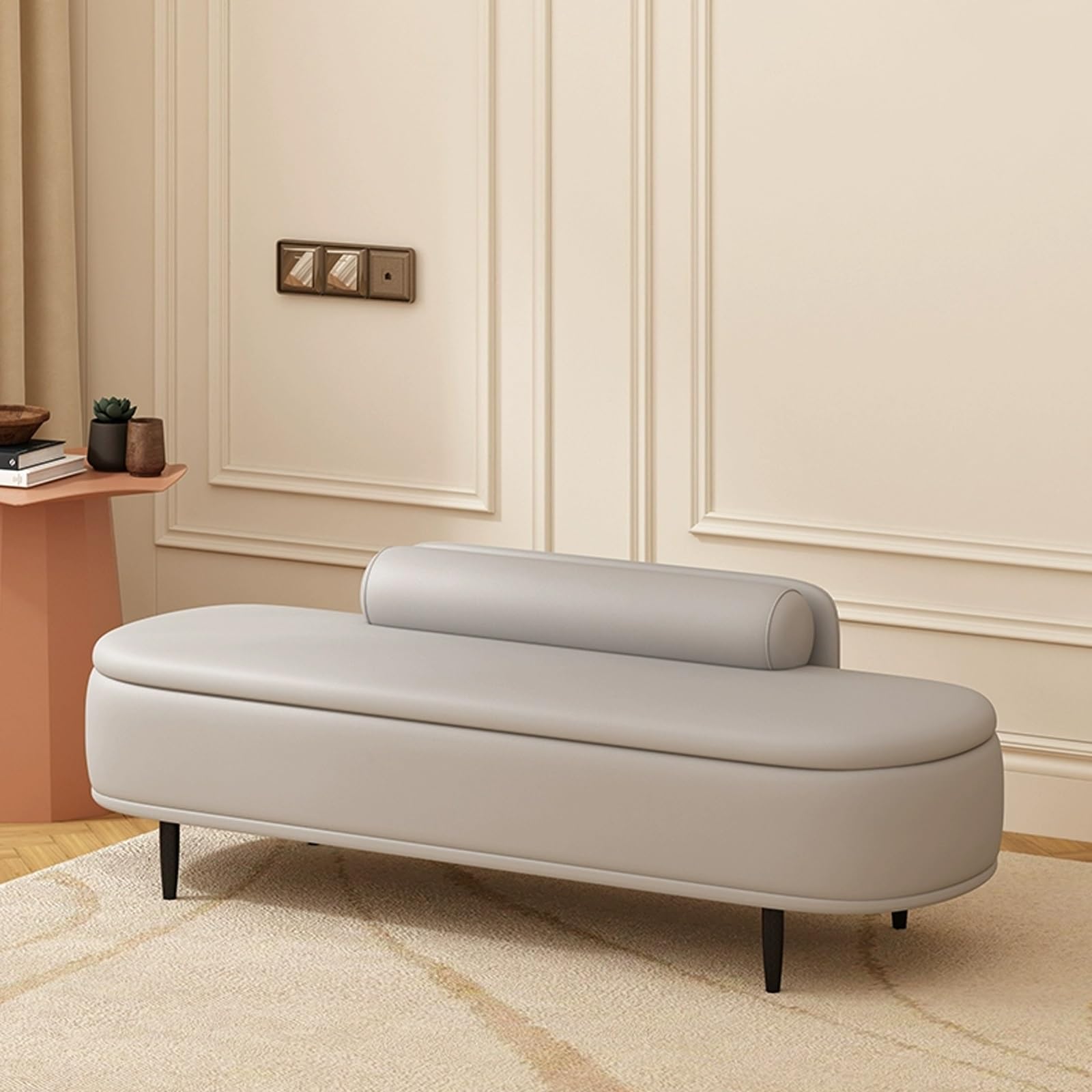 LWJSOCP Modern Living Room Shoe Storage Bench with Padded Seat Multi Functional Shoe Rack for Bedroom Porch Hallway Indoor Home Decor and nization