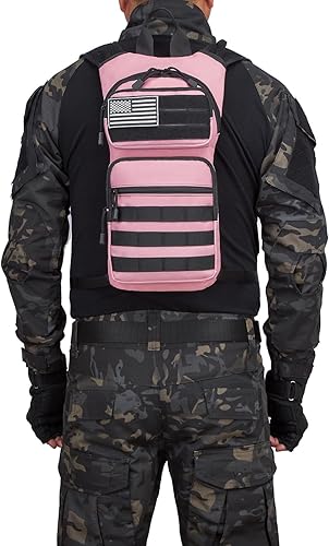 Miniatura 5 de ATBP Bolsa de hidratación de agua aislada con vejiga de TPU de 3L Mochila táctica de hidratación Molle para senderismo, ciclismo, correr