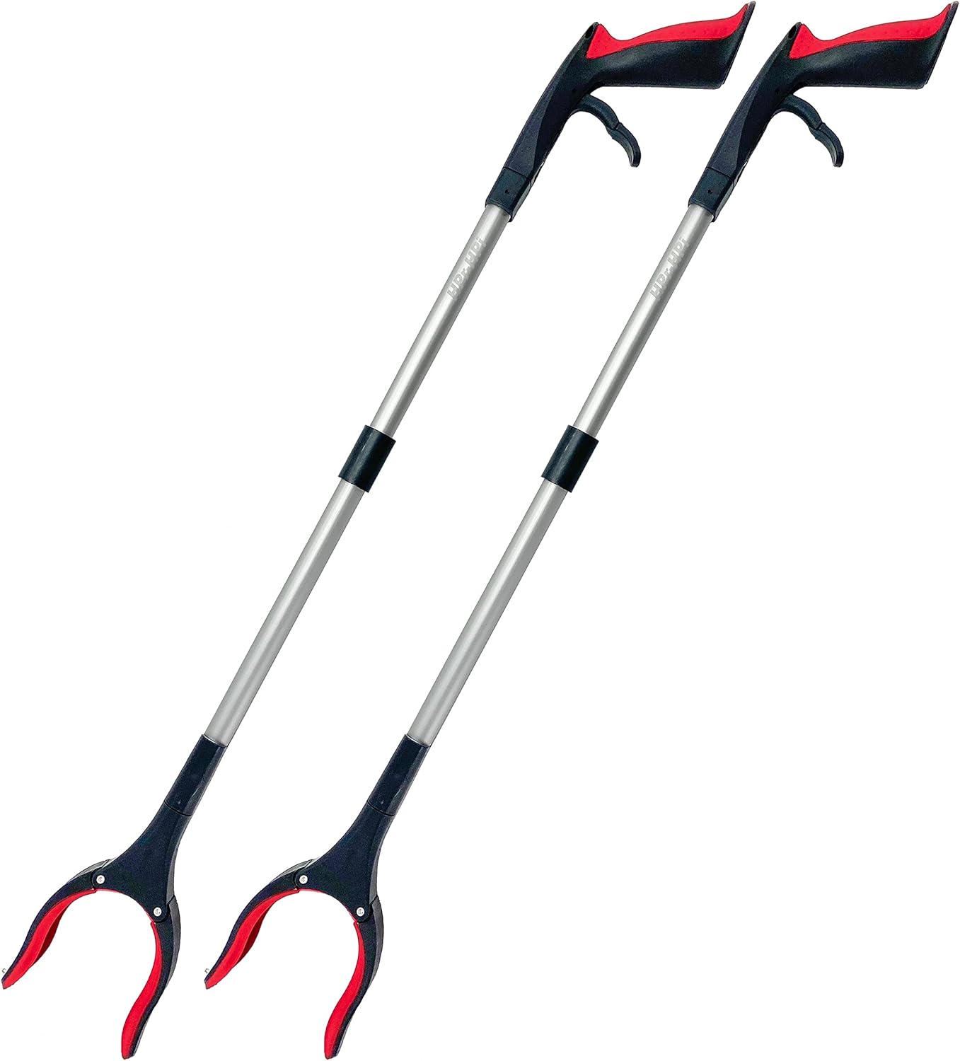 HPrHPi 2Pack Reacher Grabber Tool, Foldable Trash Picker Grabber, Trash Gripper