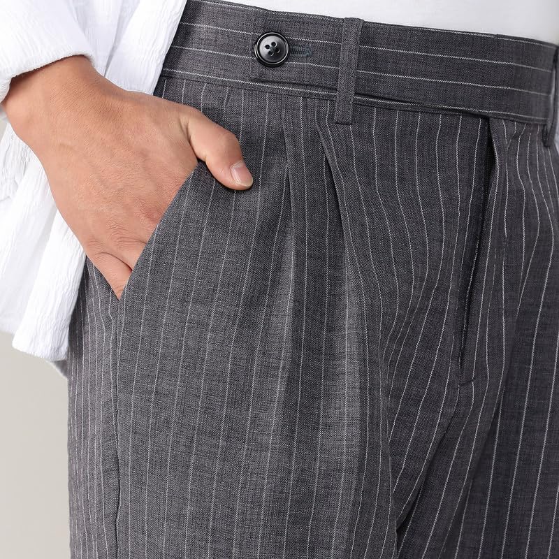 Image of CAHOOT Men's Trousers for Casual Wear | Tailored Fit | 4 Pockets | Trousers Crafted with Comfort Fit for Everyday Wear