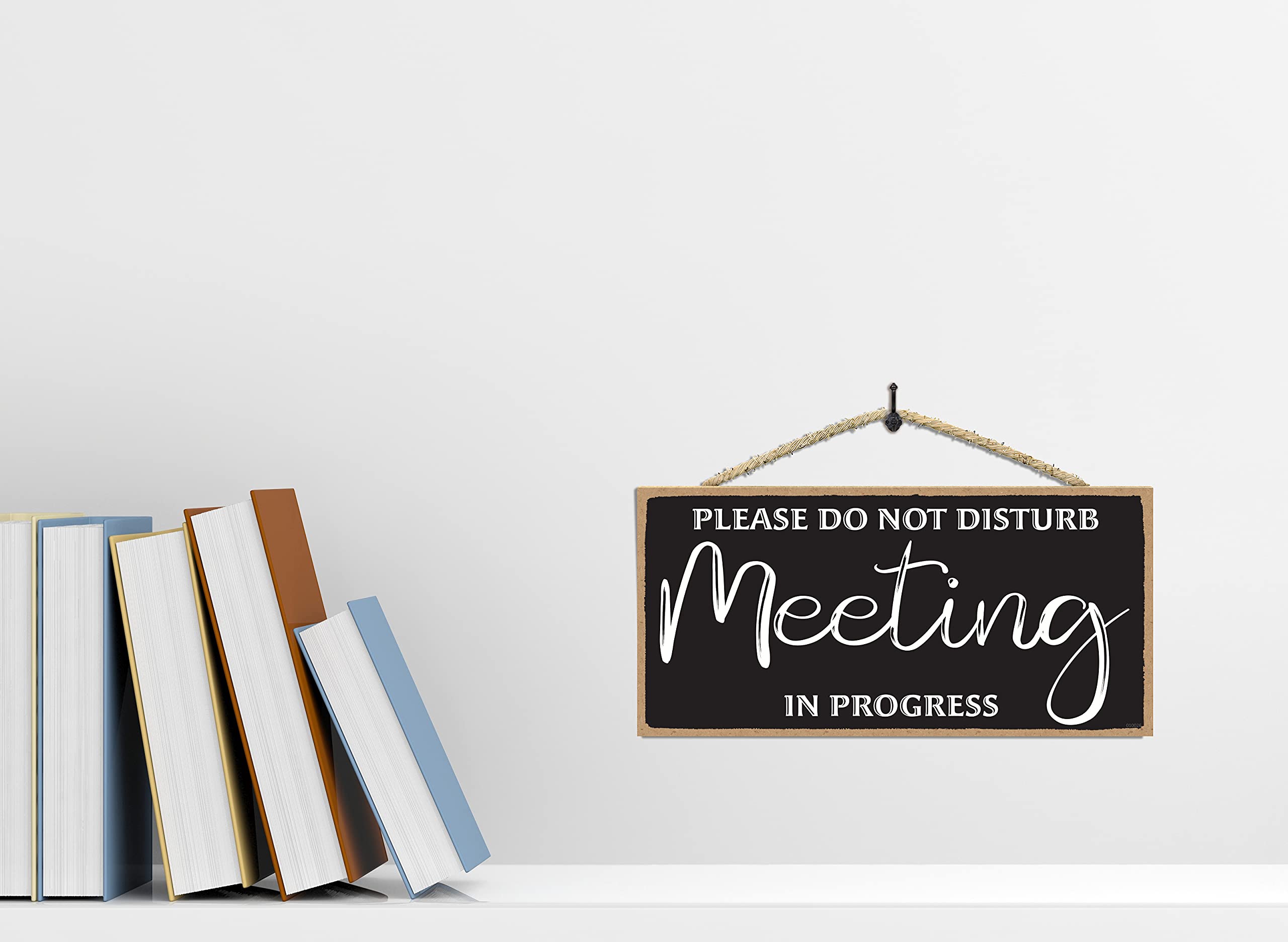 Do Not Disturb Meeting in Progress Door Sign In a Meeting Door Sign