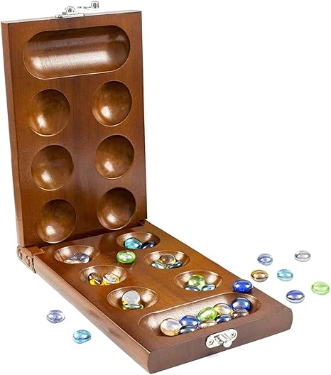 Amazon Lol Fun マルチカラーストーンのマンカラボードゲーム折りたたみボードゲーム戦略ゲーム ボードゲーム おもちゃ