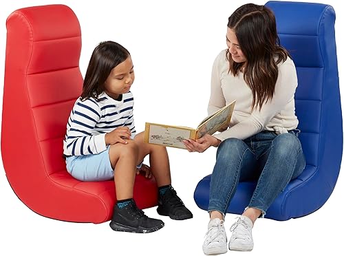 Miniatura 4 de Factory Direct Partners Balancín de video horizontal suave y ergonómico suave para piso, silla acolchada ideal para leer, jugar o ver la televisión