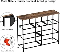 Vista 6 de Tohomeor Cómoda con Cajones para Dormitorio Cómoda de Cajones Cómoda de Tela para Closet, Cuarto de Bebé, Entrada, Perchero de Pie, Soporte de TV