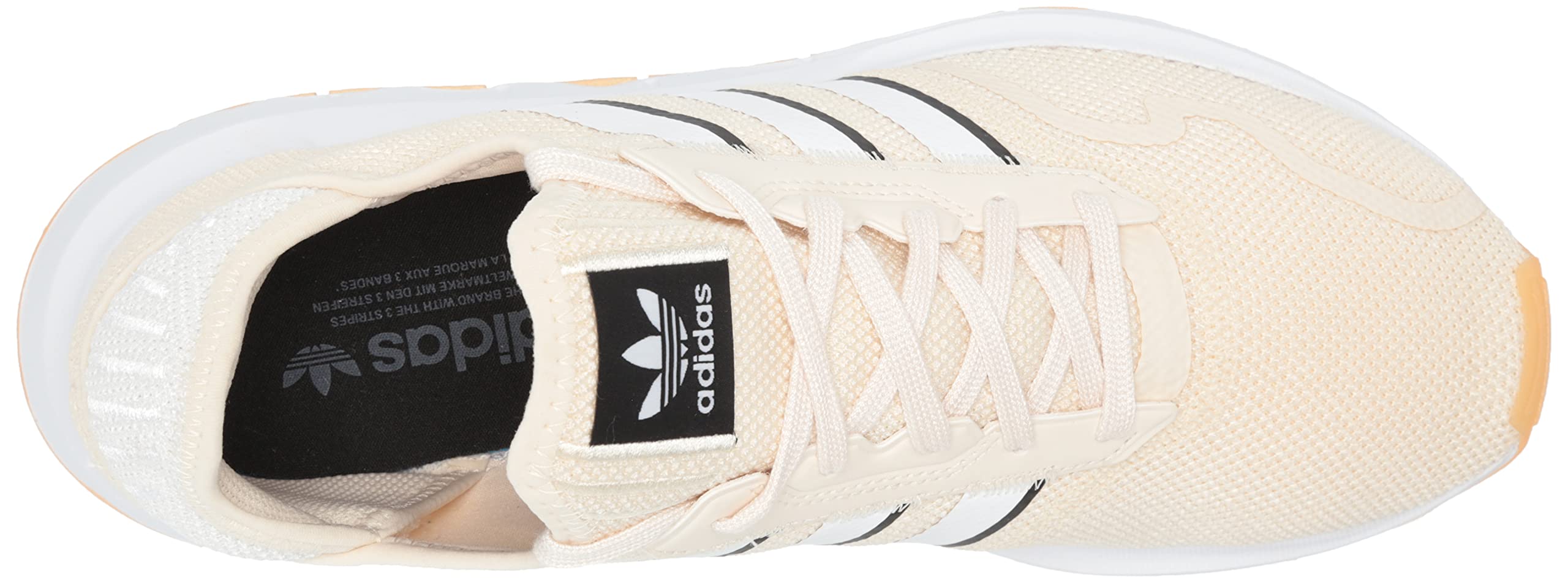 adidas Originals Women's Swift Run Sneaker, Wonder White/White/Black, 11