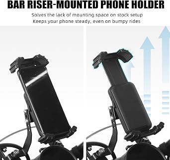 NICECNC Motorcycle Phone Mount Phone Holder Mobile Phone Stand Aluminum Compatible with Harley Sportster S RH1250S 2021-2024