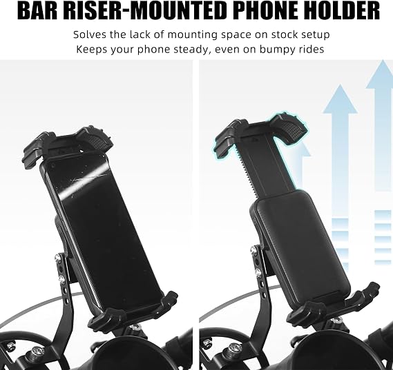 NICECNC Motorcycle Phone Mount Phone Holder Mobile Phone Stand Aluminum Compatible with Harley Sportster S RH1250S 2021-2024