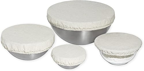 Miniatura 9 de Fundas reutilizables para tazones de tela, juego de fundas para tazones de tela 100% algodón para cubrir frutas, verduras y regular la humedad,