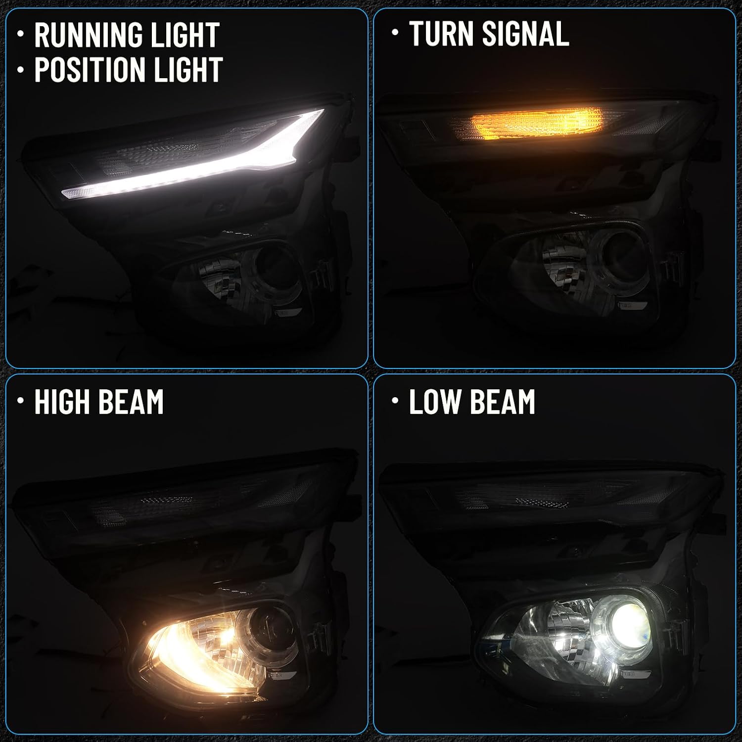 Huray Left Headlight Assembly Fit for Chevy Trailblazer 2021-2023 LH LED Low Beam w/DRL Projector Headlamp Head Light Replacement for GM2502522 Driver Side