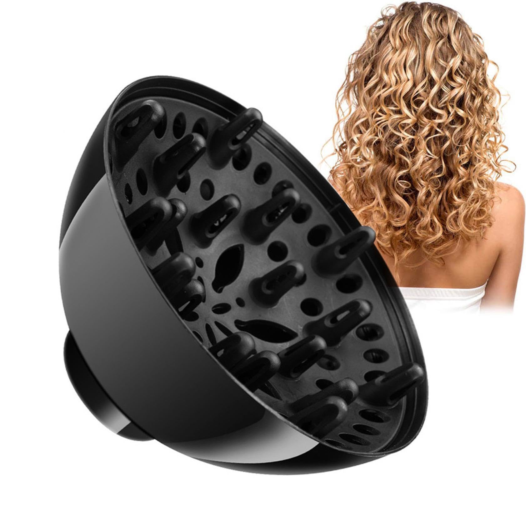 Universal Diffuser Hair Dryer Attachment Quick Drying Hair Adaptable for Blow Dryers Diffuser Hair Universal for Curly Hair