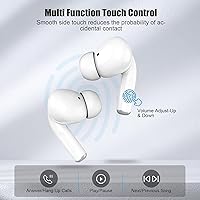 Vista 5 de Wireless Earbuds for iPhone, 5.3 Bluetooth Headphones for Apple Earbuds Wireless, ENC Noise Cancelling 40Hrs Playback in Ear Air Buds Pods HiFi Bass