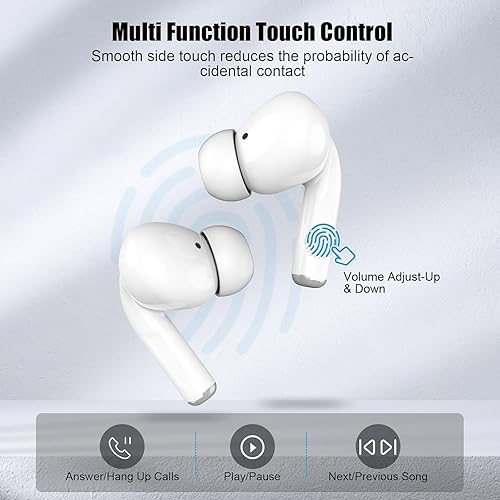 Miniatura 5 de Wireless Earbuds for iPhone, 5.3 Bluetooth Headphones for Apple Earbuds Wireless, ENC Noise Cancelling 40Hrs Playback in Ear Air Buds Pods HiFi Bass
