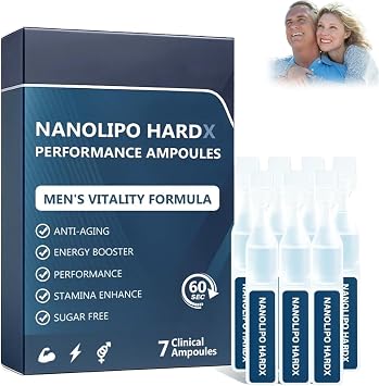 Oveallgo NanoLipo HardX Performance Ampoules, 2025 New Men's Performance Drops - Show Men's Charm, Improve Vitality, Energy & Male Charm 1