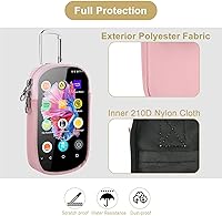 Vista 5 de TXEsign Funda de transporte para reproductor de MP3 MP4 con ventana transparente, funda de transporte de viaje para pantalla táctil de 4 pulgadas