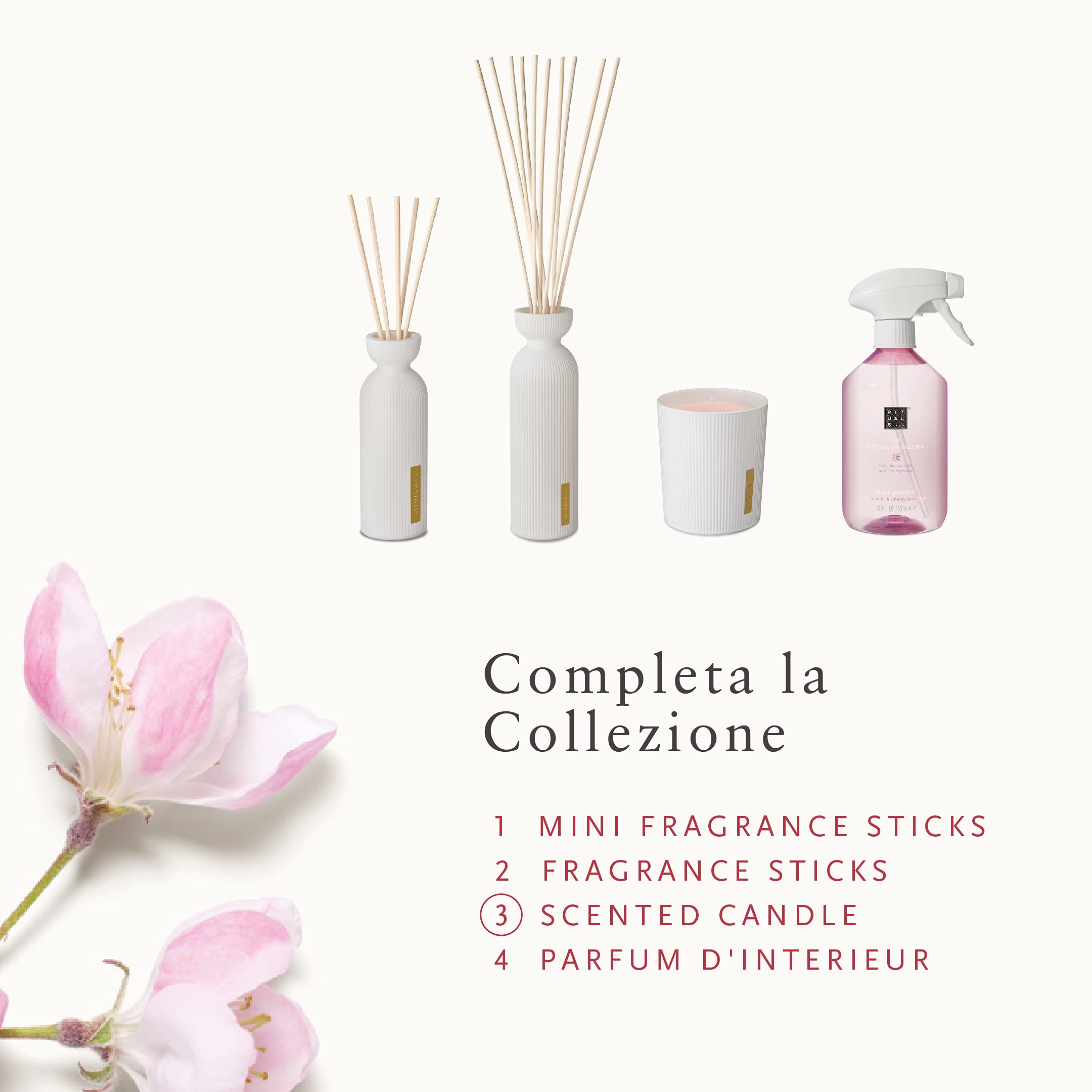 RITUALS Sakura Home Decor - Candela profumata con fiori di ciliegio e latte di riso, 290 g