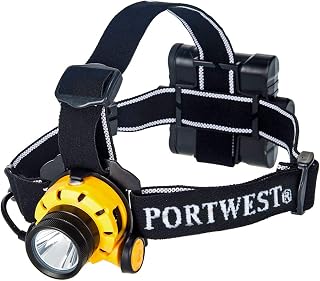 Portwest Luz Frontal Ultra Power, Color: Amarillo/Negro, PA64YBR