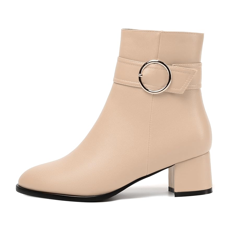 UN3D. ROUND TOE SHORT BOOTS ベージュ　38 UN3D. ROUND TOE SHORT BOOTS ベージュ 38 Womens Glitter