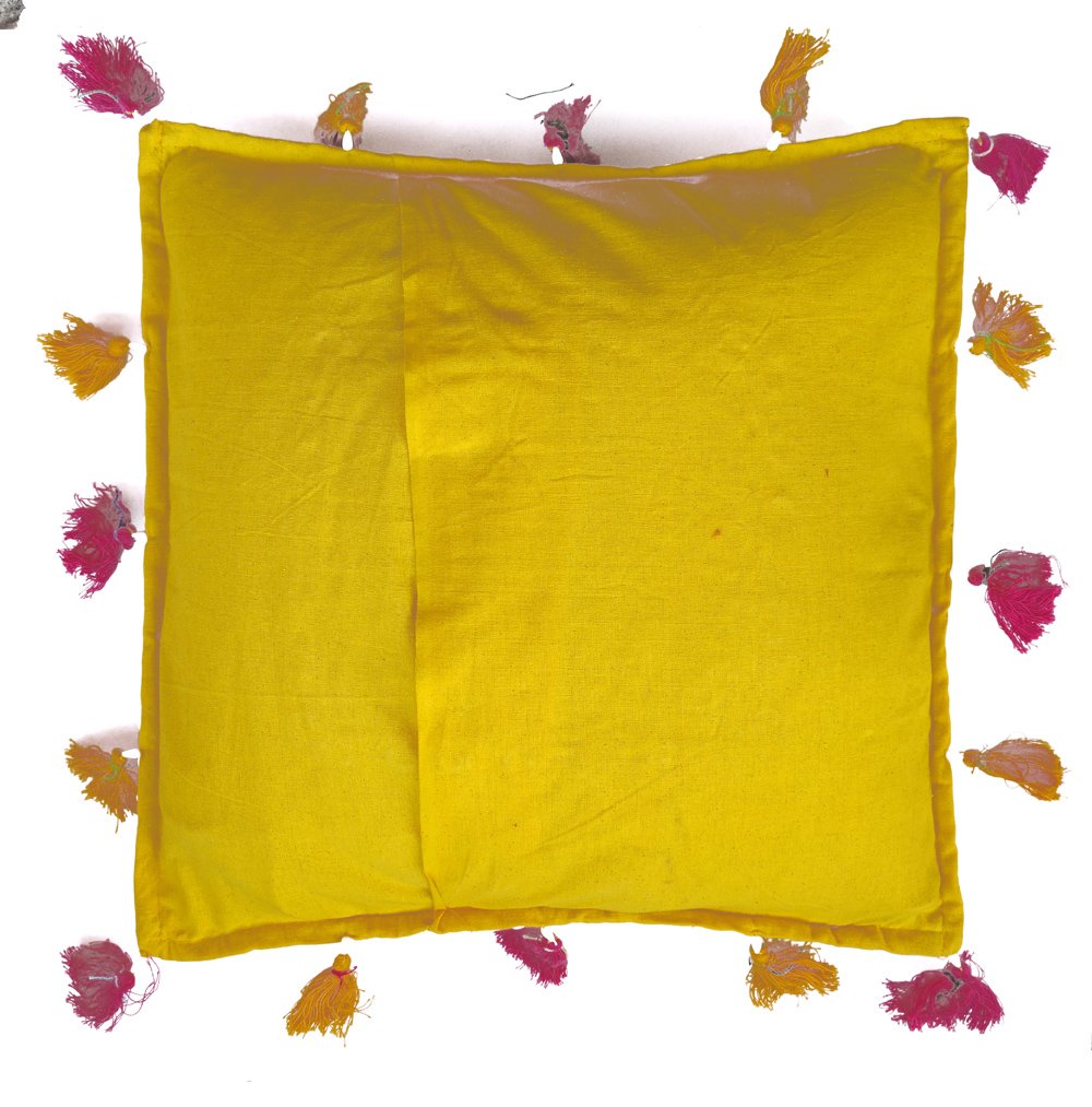 Rastogi Handicrafts, Multicolor Patchwork Sari Style Square