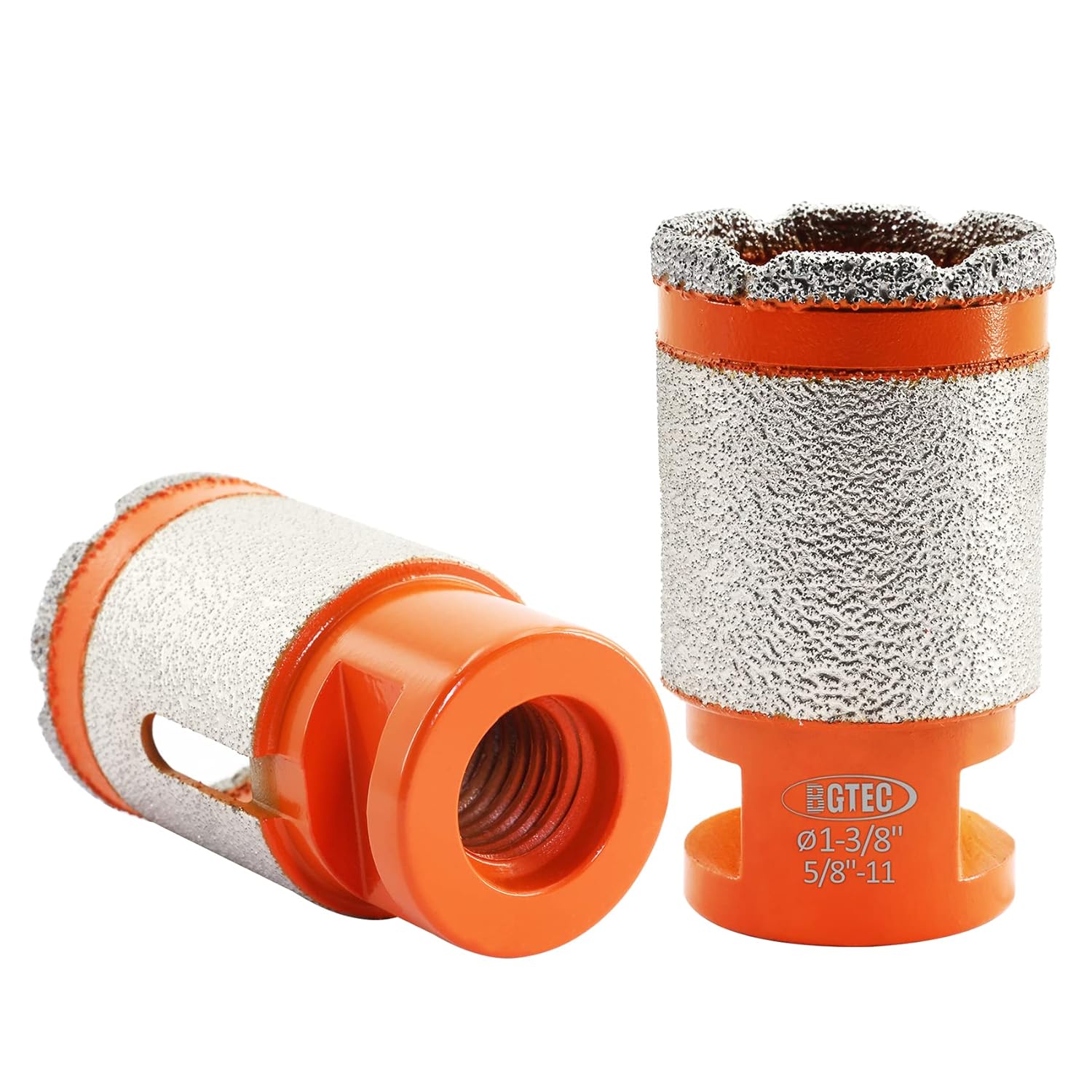 Diamond Core Drill Bits-BGTEC 1-3/8” Milling Finger Bit Hole Saw for Bevelling Chamfer Porcelain Tile Marble Ceramic Granite，5/8-11 Thread，35mm, 2pcs