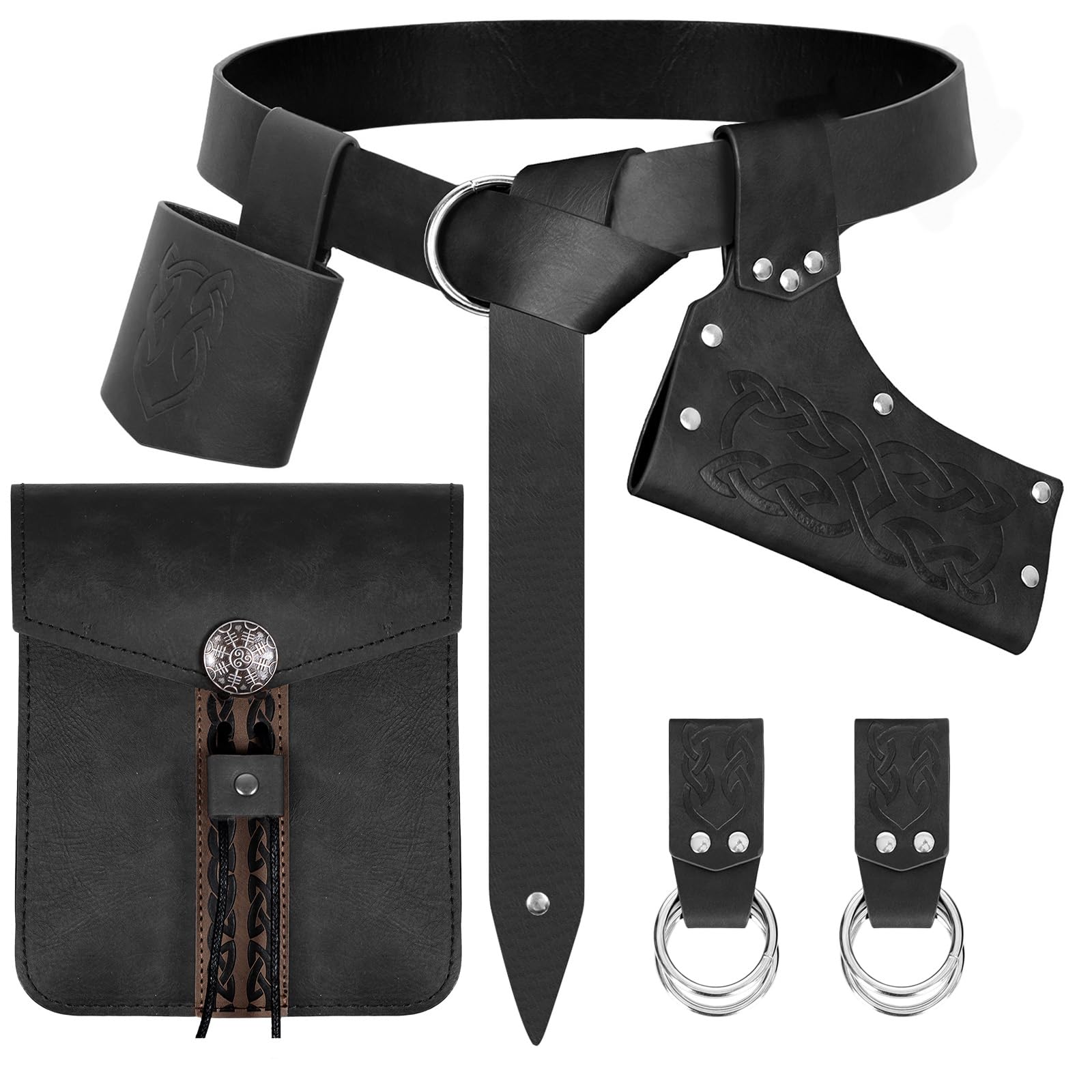 Medieval Renaissance Sword Belt Set - Pirate Costume Accessories