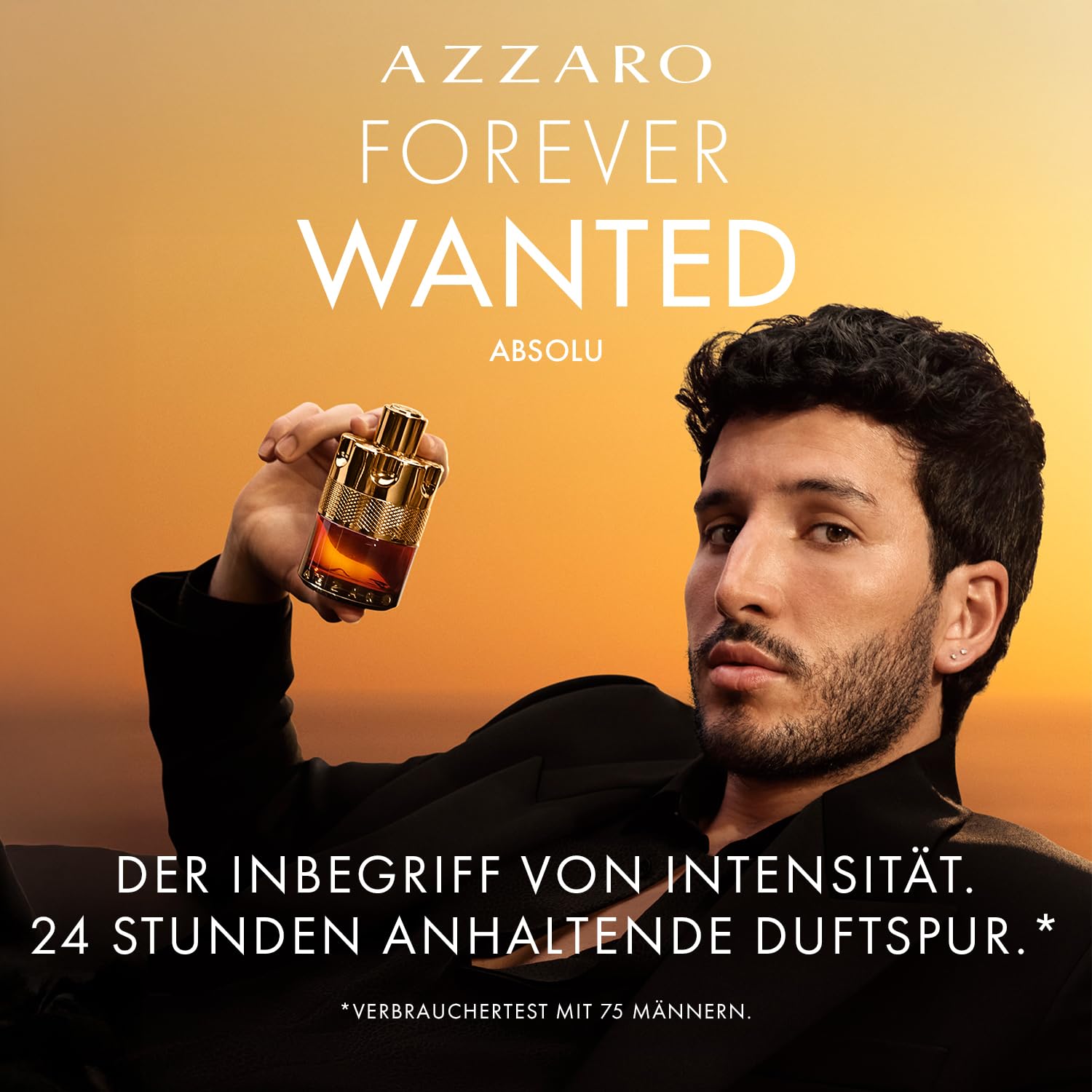 Azzaro Forever Wanted Absolu Eau de Parfum für Herren, intensiver ambrig-holziger Herrenduft, sinnlich-rauchiges und langanhaltendes Männerparfüm, 100 ml