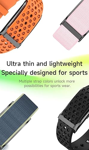 Miniatura 8 de Smart Bracelet for Men Women, Wearable Health Activity Fitness Trackers Sports Monitoring Sleep Tracker with Free APP and 2 Bands (Orange)