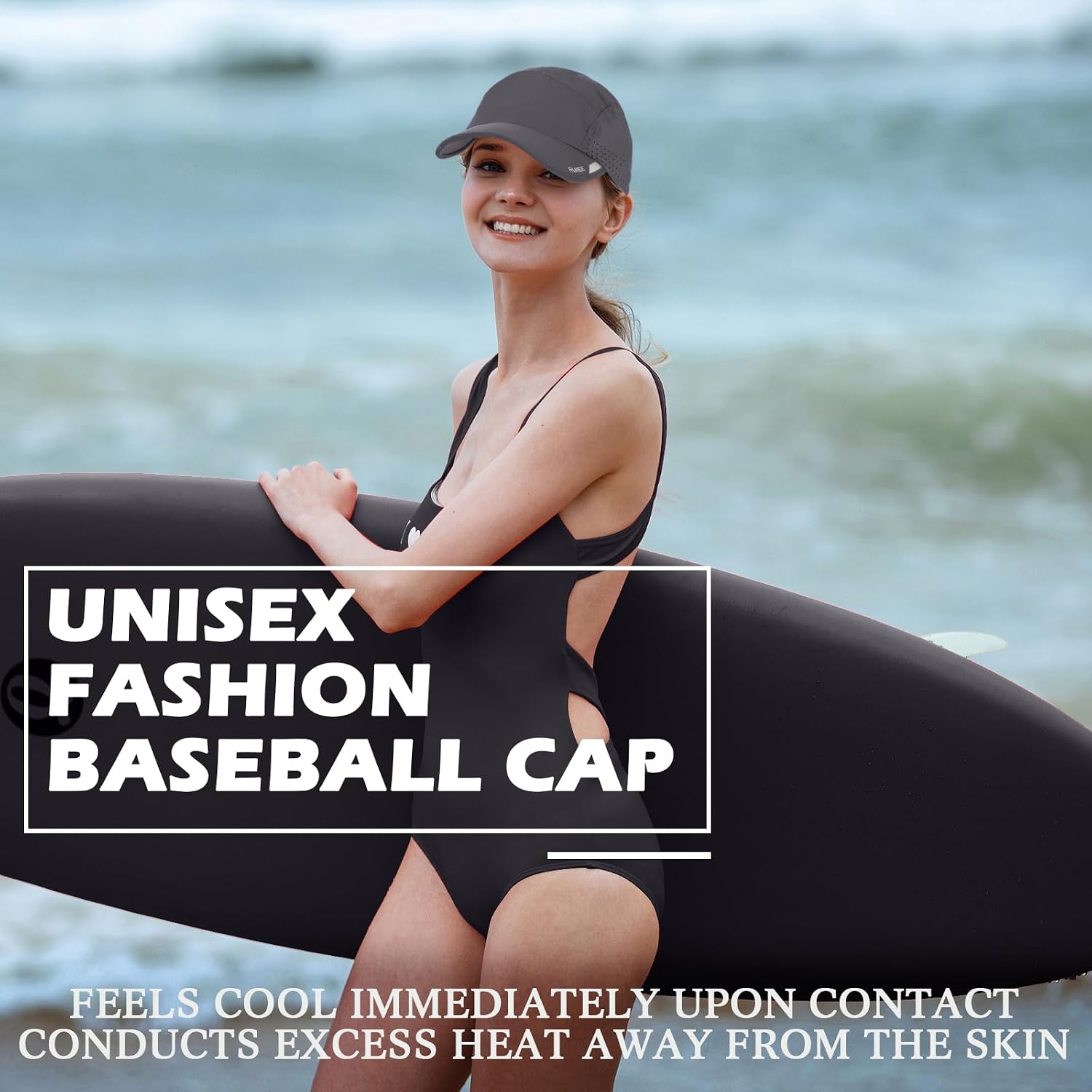 TAGVO 2 Packs Quick Dry Baseball Cap for Men and Women,Breathable Mesh Lightweight Sports Running Cap Hats image 5