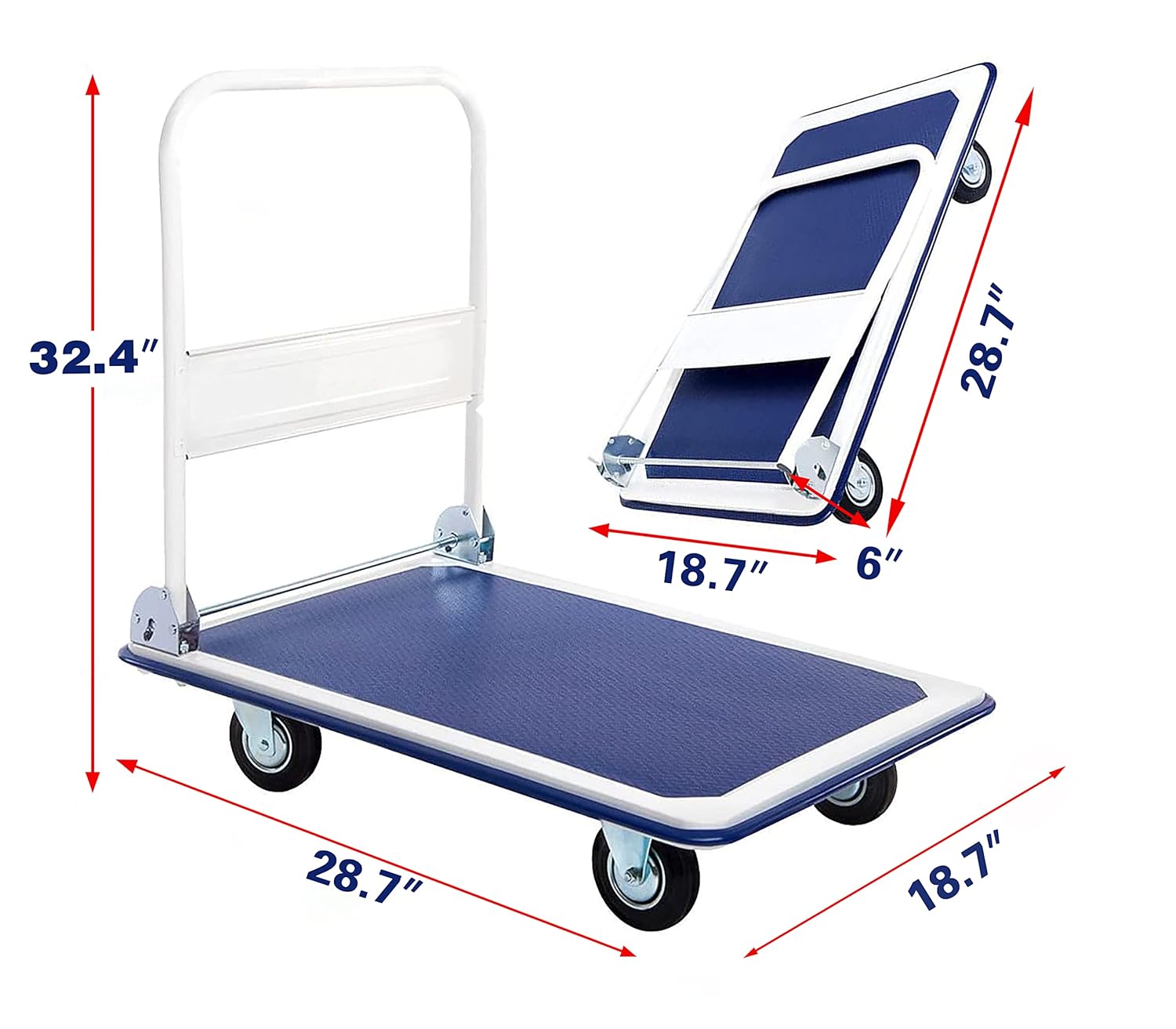 Keeplay platformtruck,330lbs (White): Industrial & Scientific