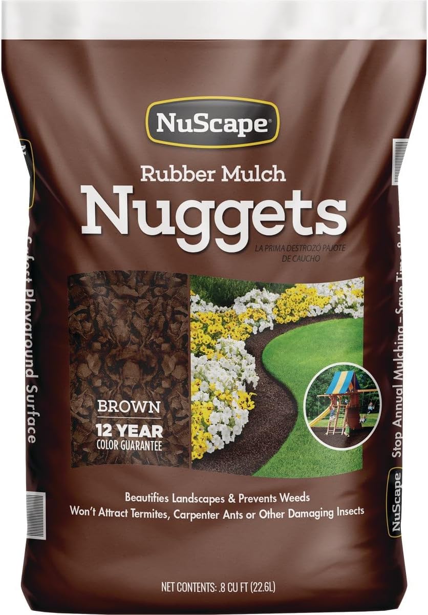 NuPlay Earthtone Rubber Mulch 0.8 cu. ft.