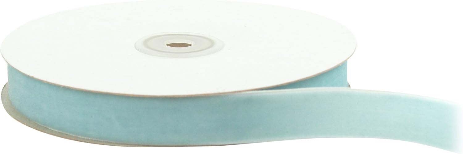 May Arts 3/4-Inch Wide Ribbon, Pewter Velvet