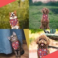 Vista 56 de Sunflower with Leaves Dog Bandana Washable Pets Scarf Triangle Adjustable Handkerchief, Double Sided Printing, Black,Sunflower (Large)