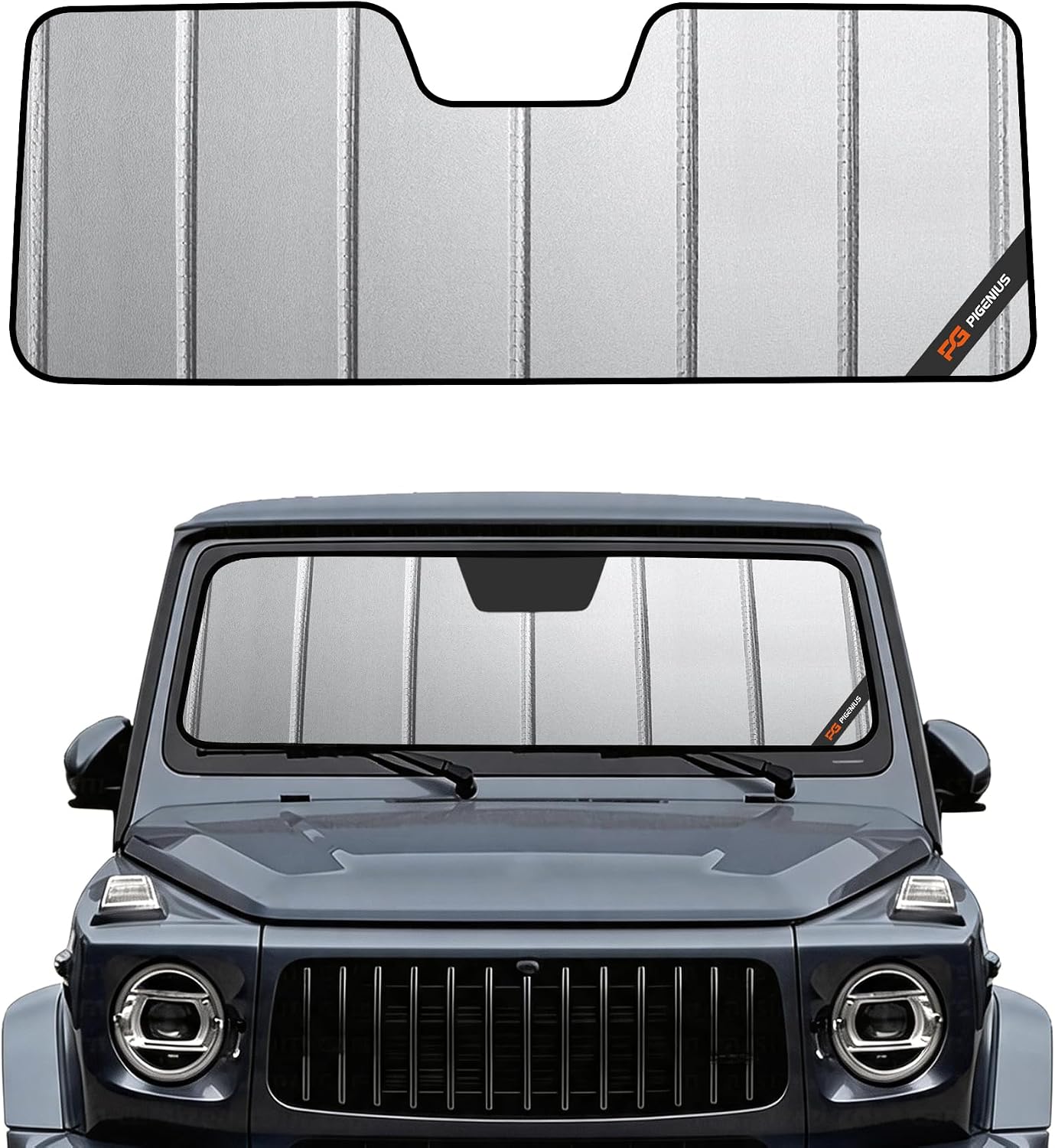 Pigenius Windshield Sunshade for Mercedes-Benz G-Class 2013-2018 Front Window Sun Shade - Safeguard